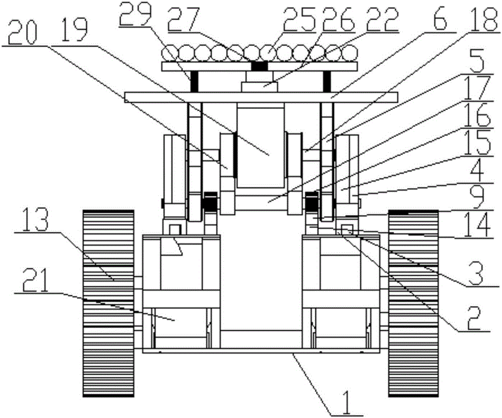 Barrier-free battle robot