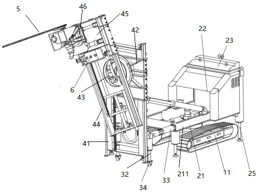 A chain saw cutting machine and its construction method and construction device