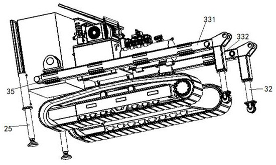 A chain saw cutting machine and its construction method and construction device