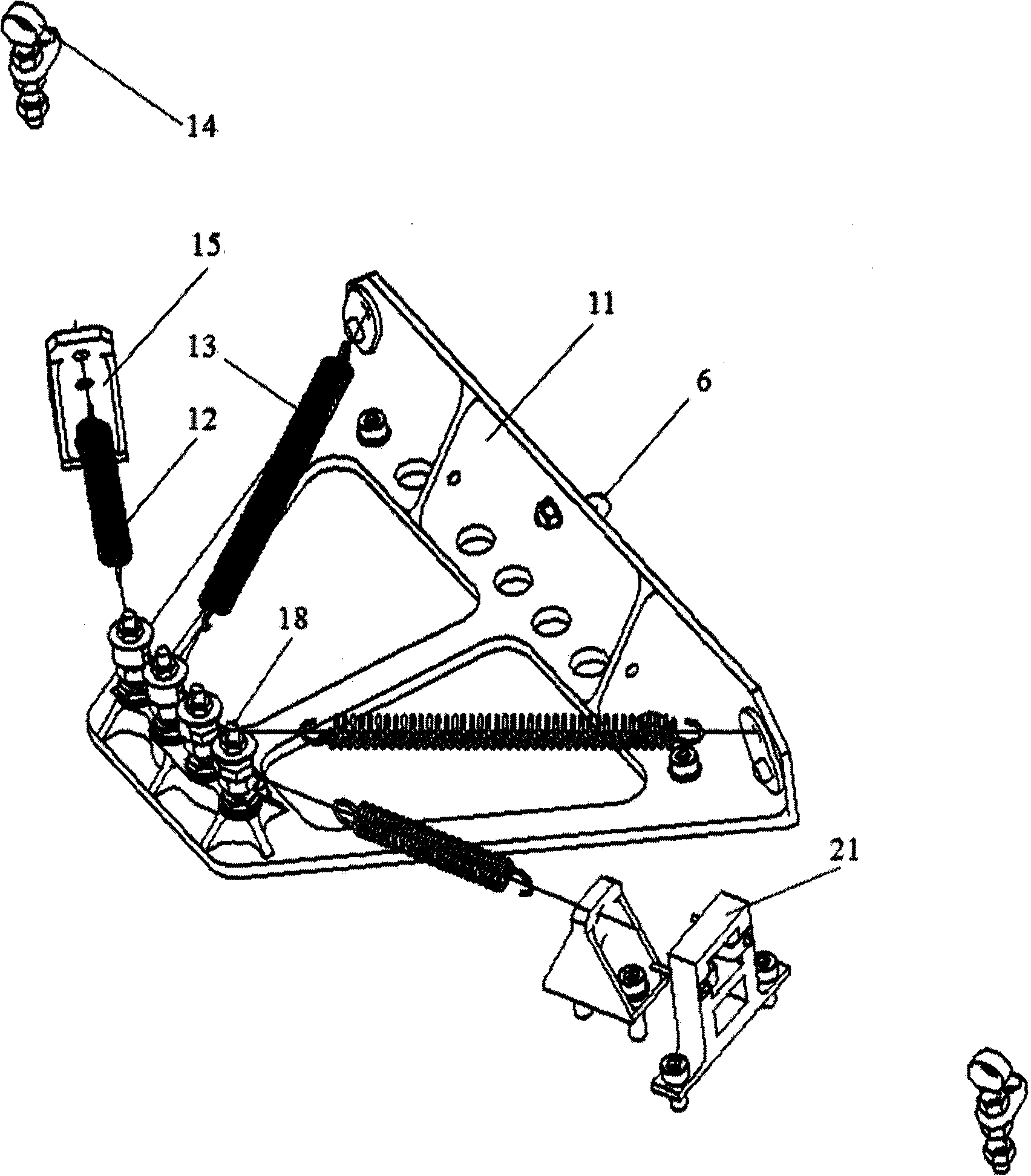A belt type compression release device for transmission shaft