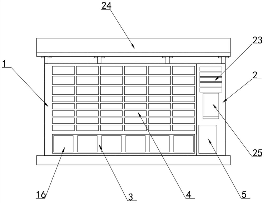 Automatic logistics goods storing and taking device