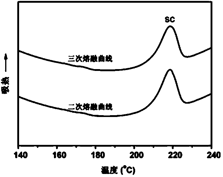 Method for preparing high molecular weight vertical structure composite polylactic acid with melt stability characteristics
