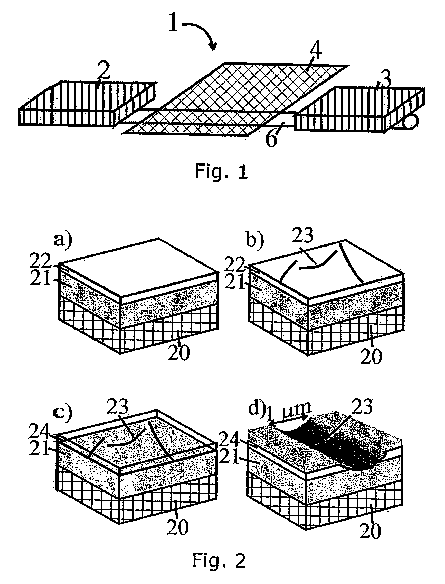 Method of fabrication and device comprising elongated nanosize elements