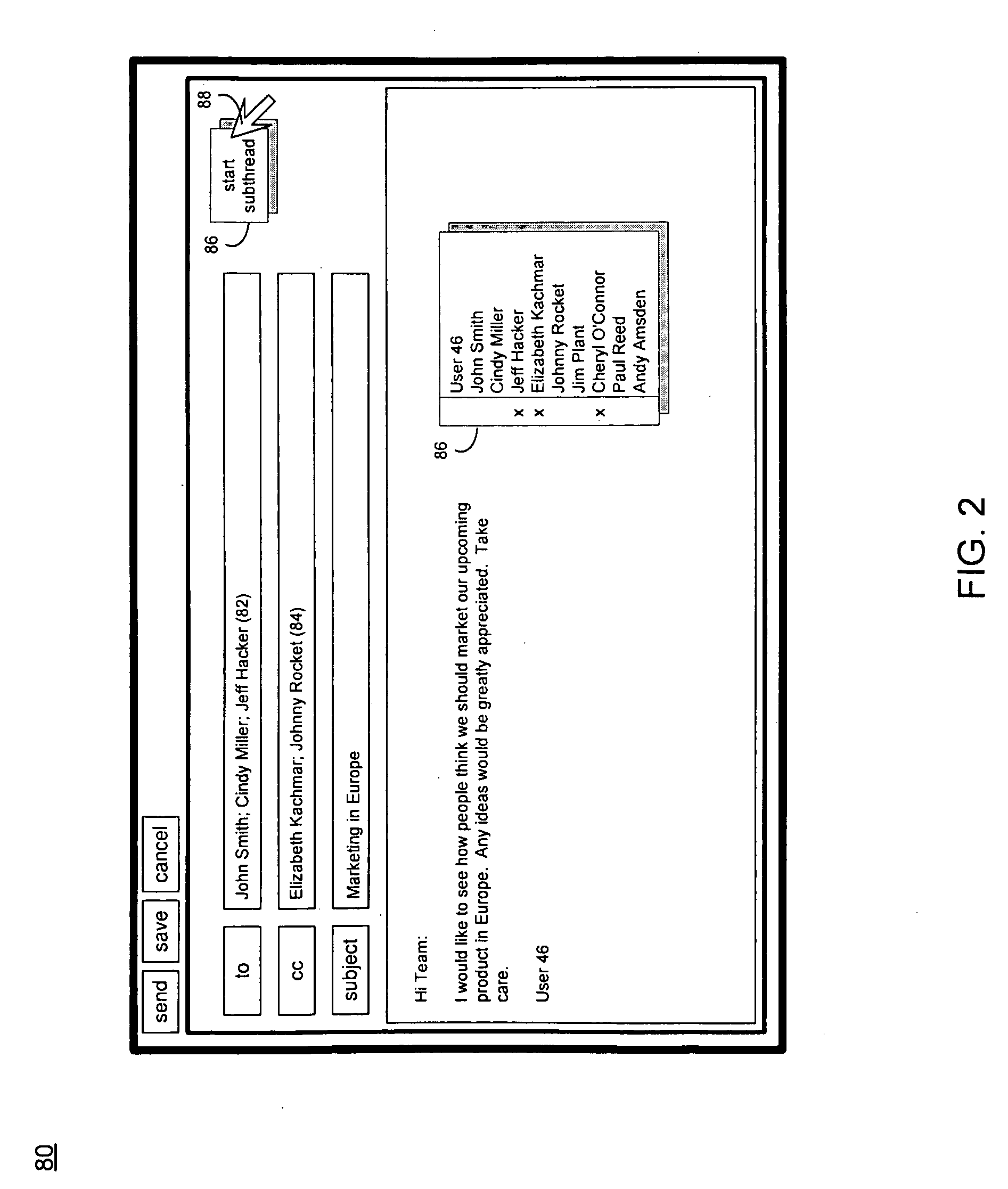 System and method for email thread management