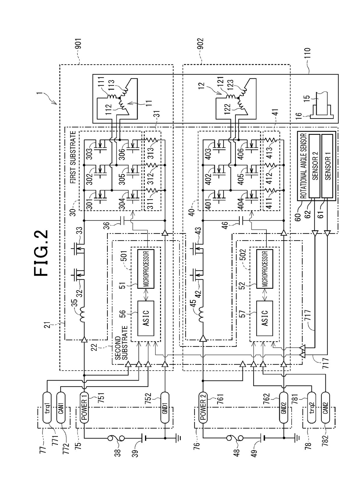 Drive apparatus and electric power steering apparatus using the same