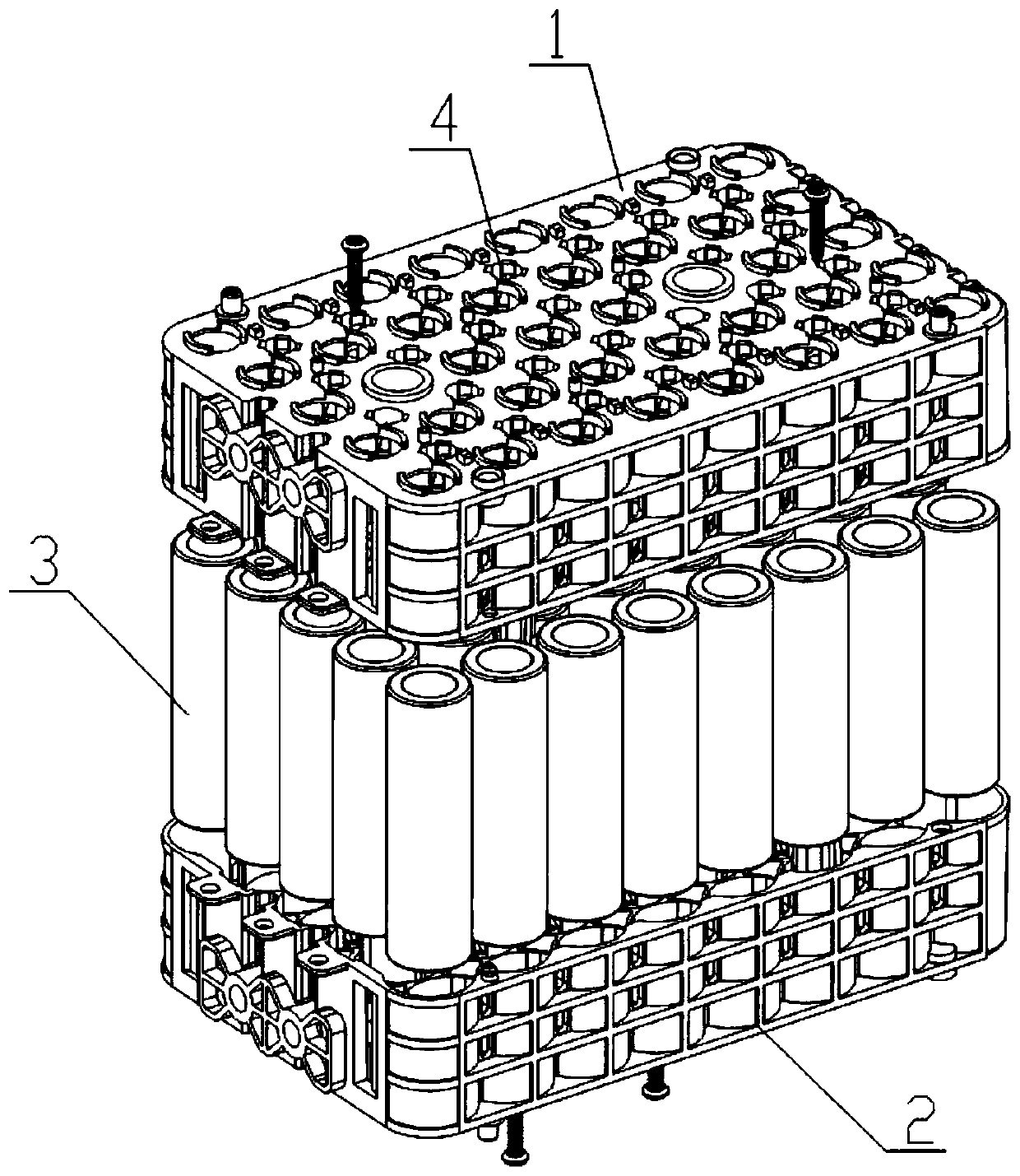 A battery module glue filling tank device