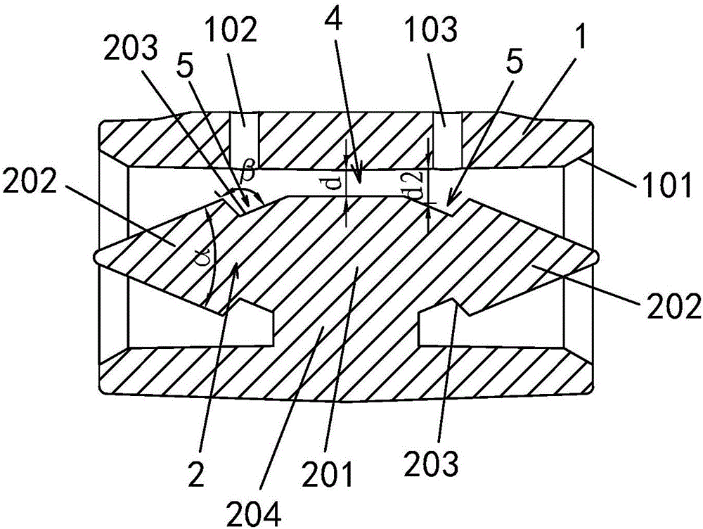 Jet type flow detection device for medical instrument
