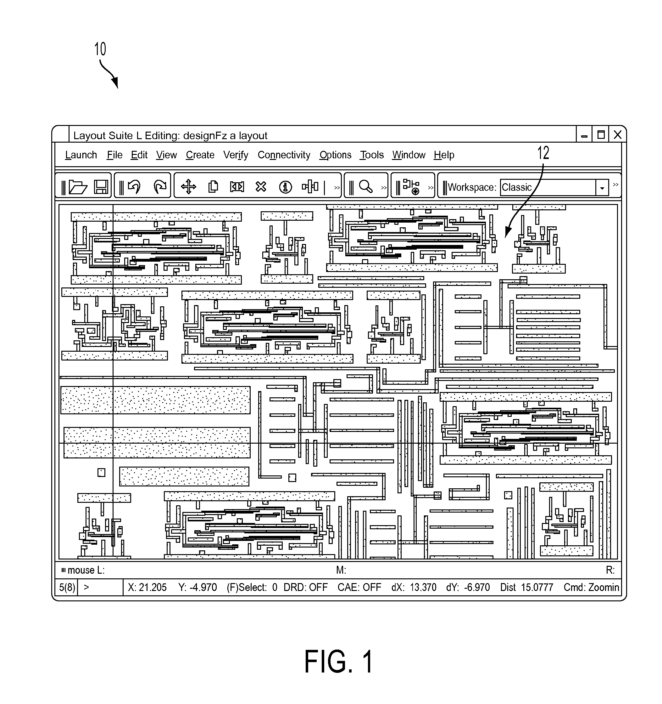 Visualization and information display for shapes in displayed graphical images based on user zone of focus