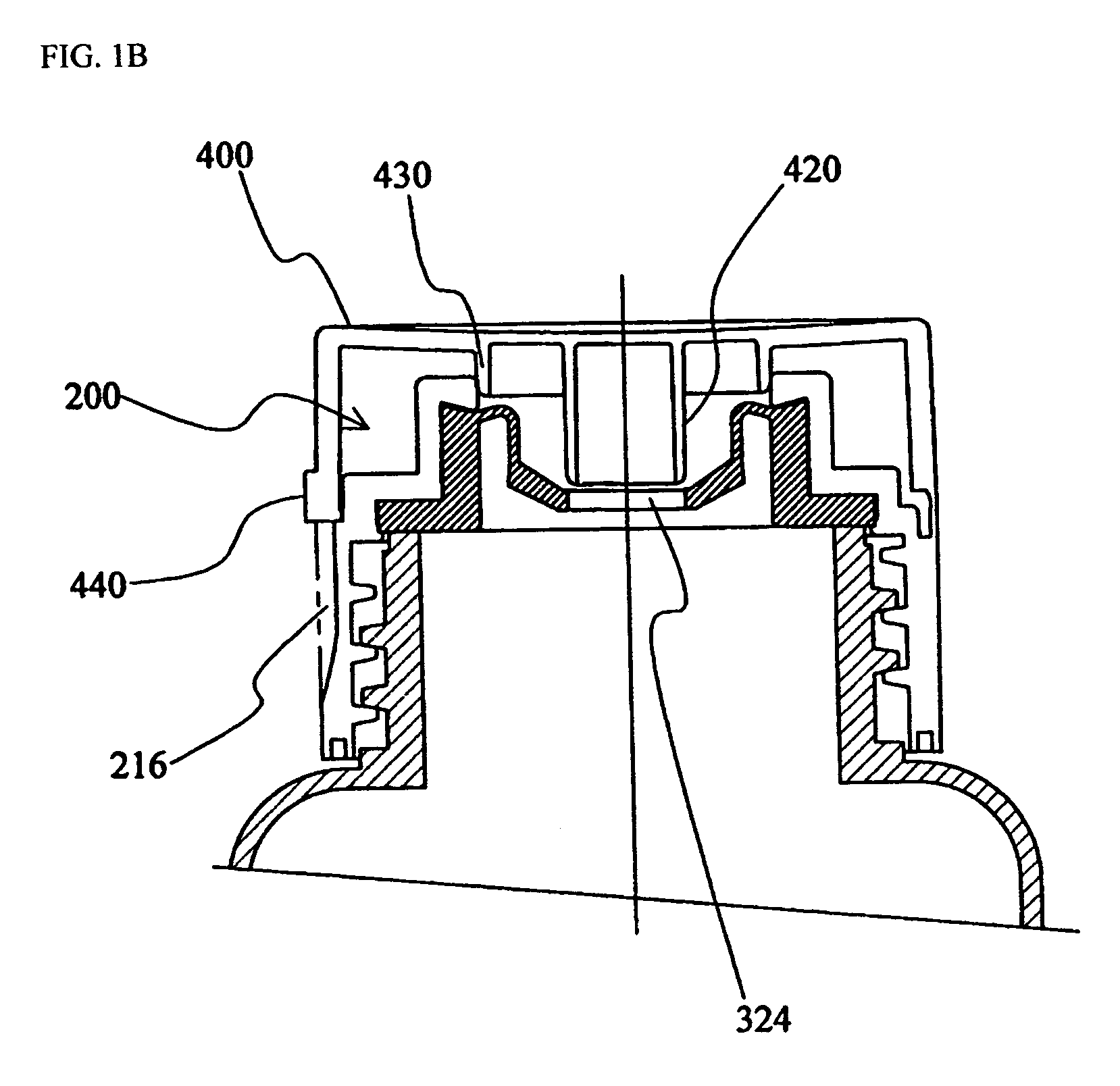 Dispensing closure with automatic sealing valve of single body