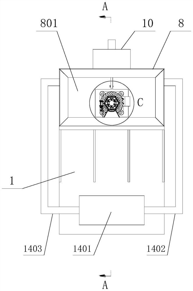 Floating brake disc performance testing device and method with environment simulation box