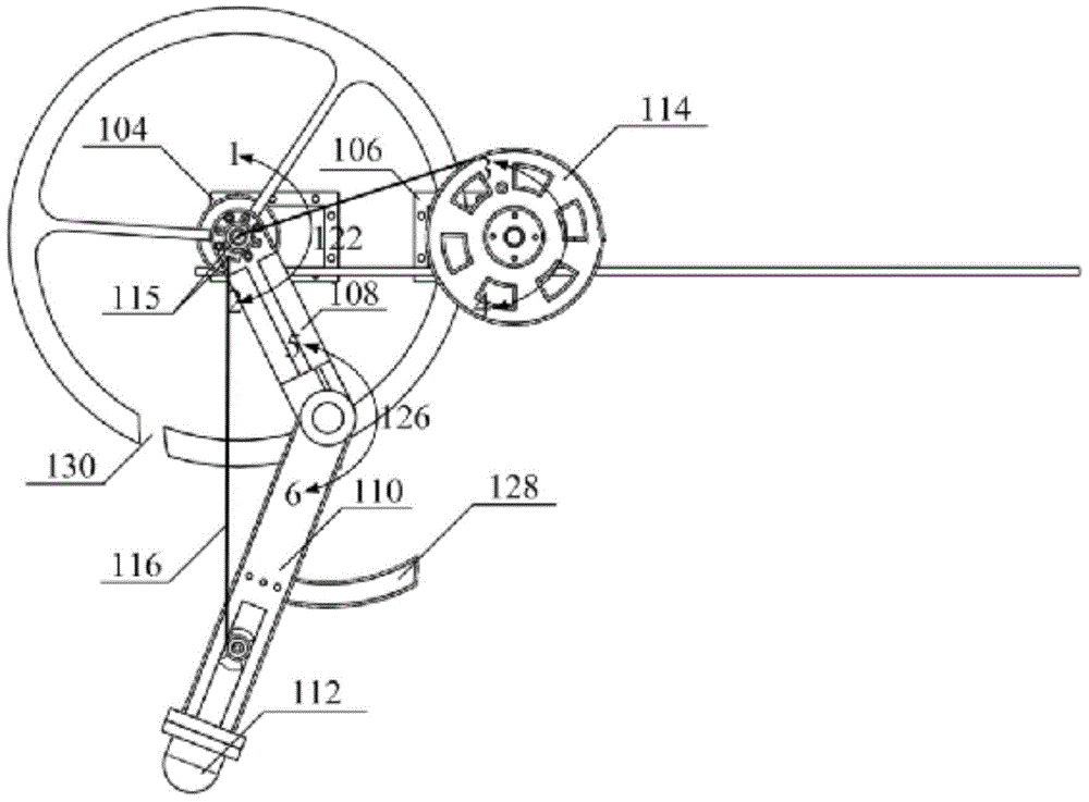 Wheel and leg mechanism for wheel and leg compound type robot and control method