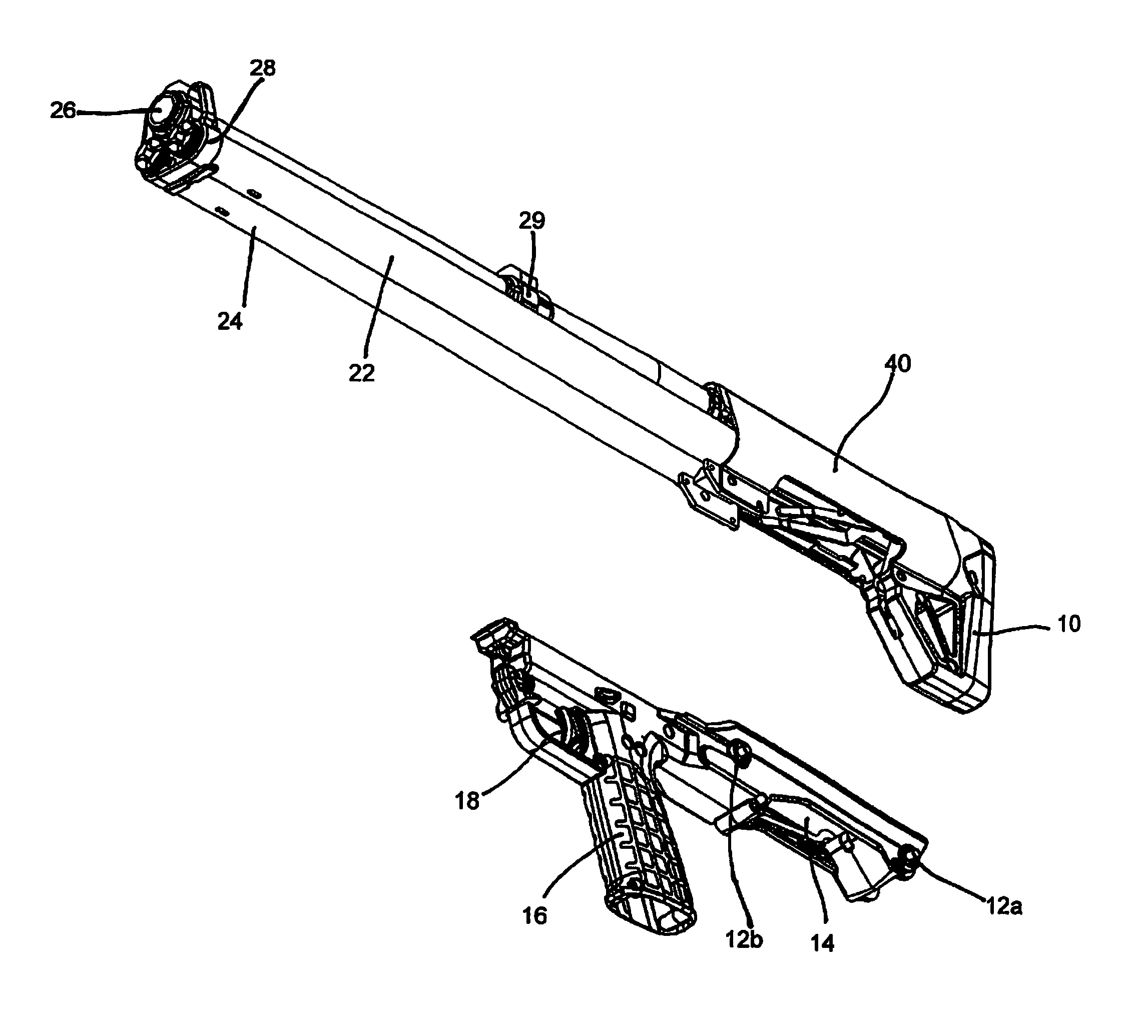 Tubular magazine firearm with sheet metal receiver