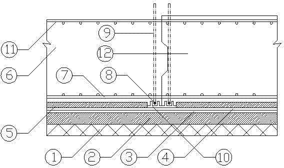 Method for constructing large raft foundation under high temperature
