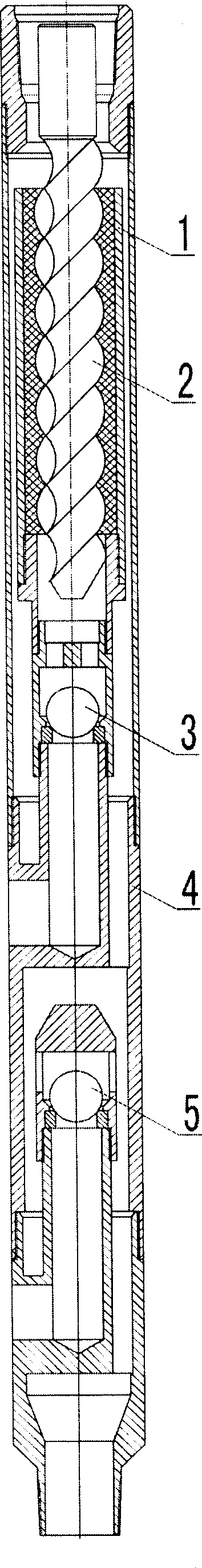 Clean hole screw rod pump against sand block