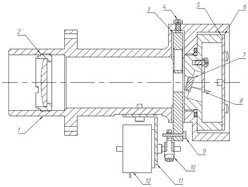 In-situ laser gas analyzer with on-line deviation correction device