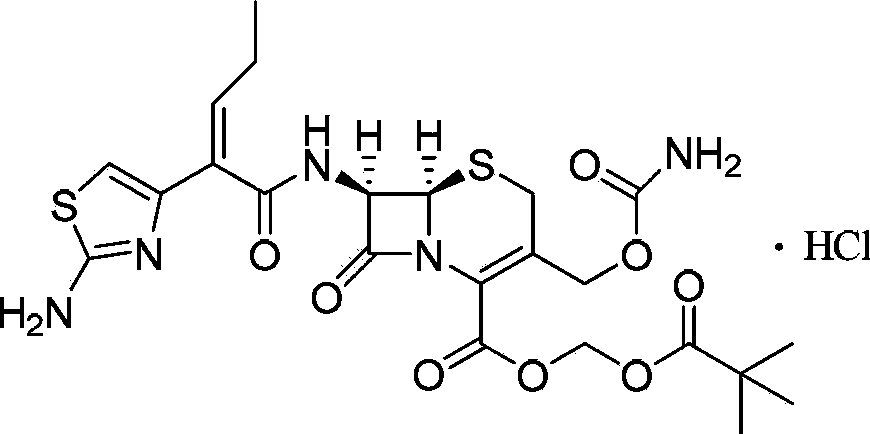 Synthetic method of cefcapene pivoxil hydrochloride