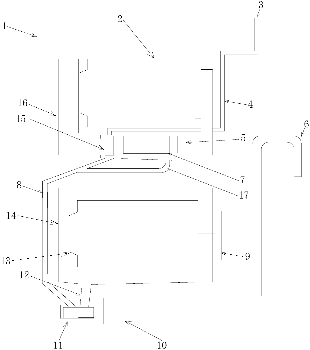 Clothes washing and drying integrated machine