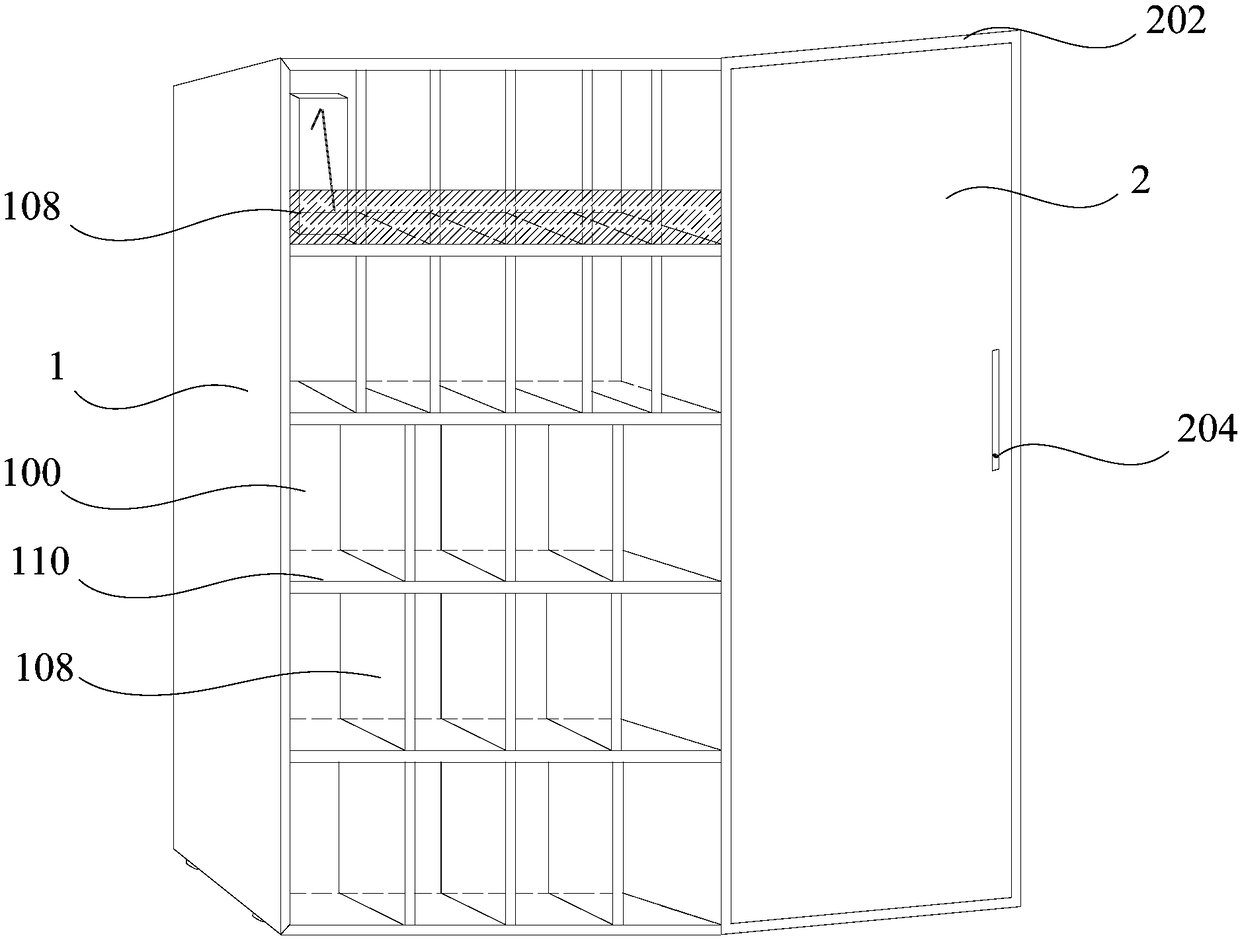 Display cabinet, self-service selling method and server control method