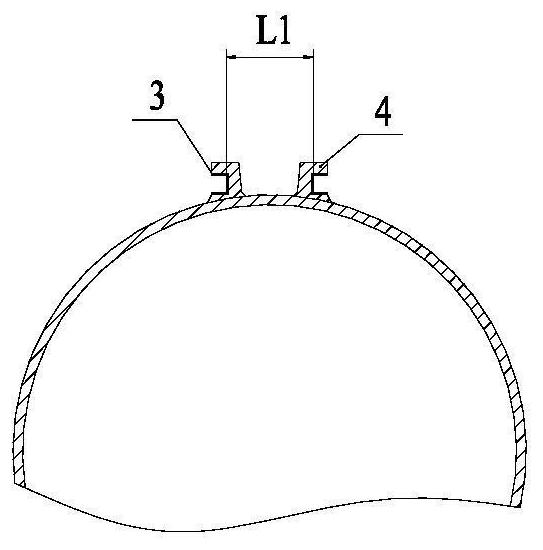 Processing and bonding method of airborne rocket shell slideway