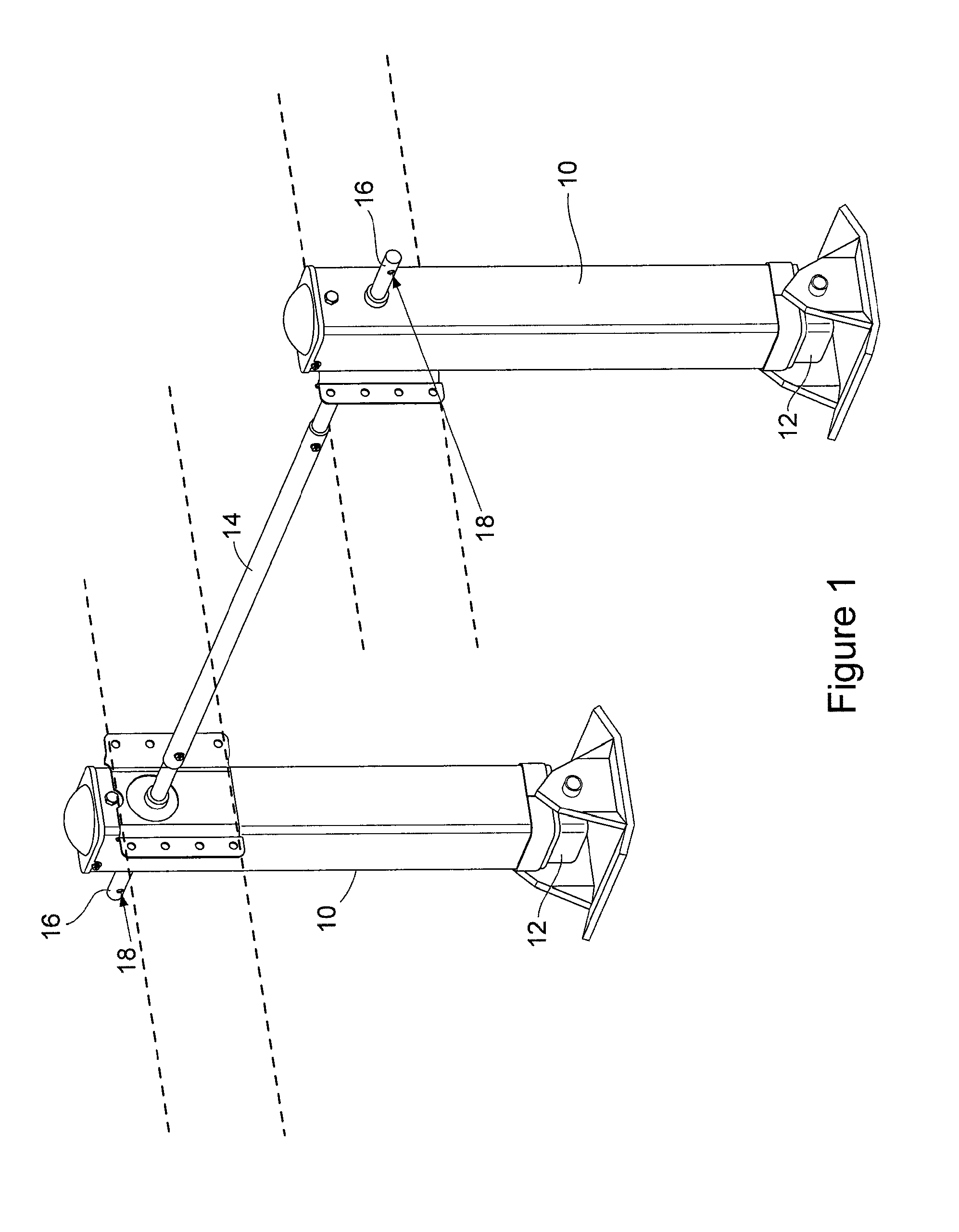 Speed Crank Projection Lock Device for Trailer Landing Gear Assembly
