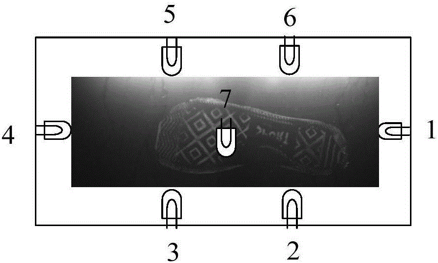 Method for processing footprint by multi-angle acquisition and integrated extraction