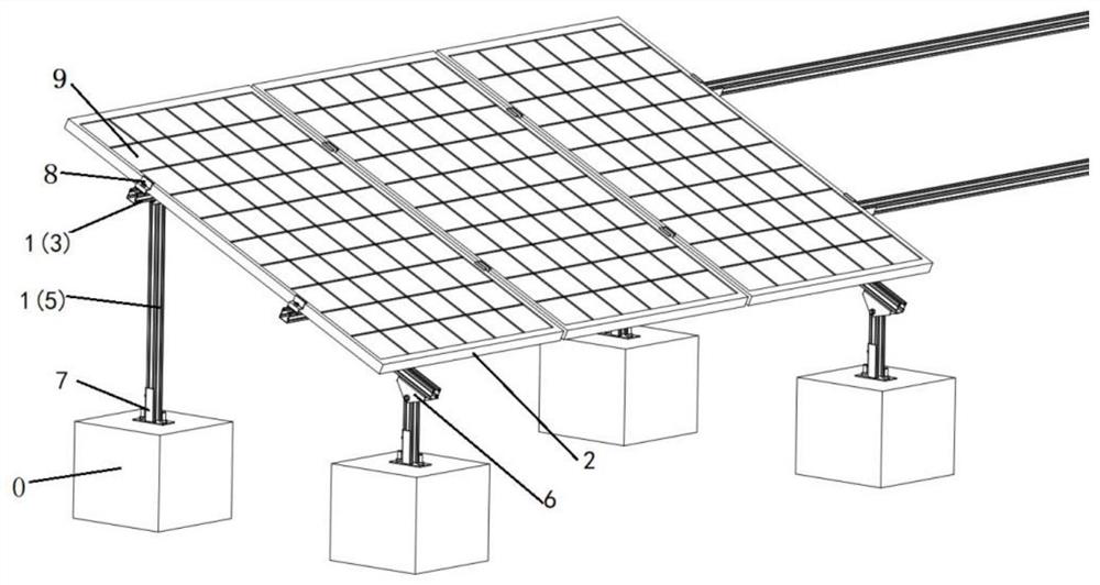 Photovoltaic support structure and forming process