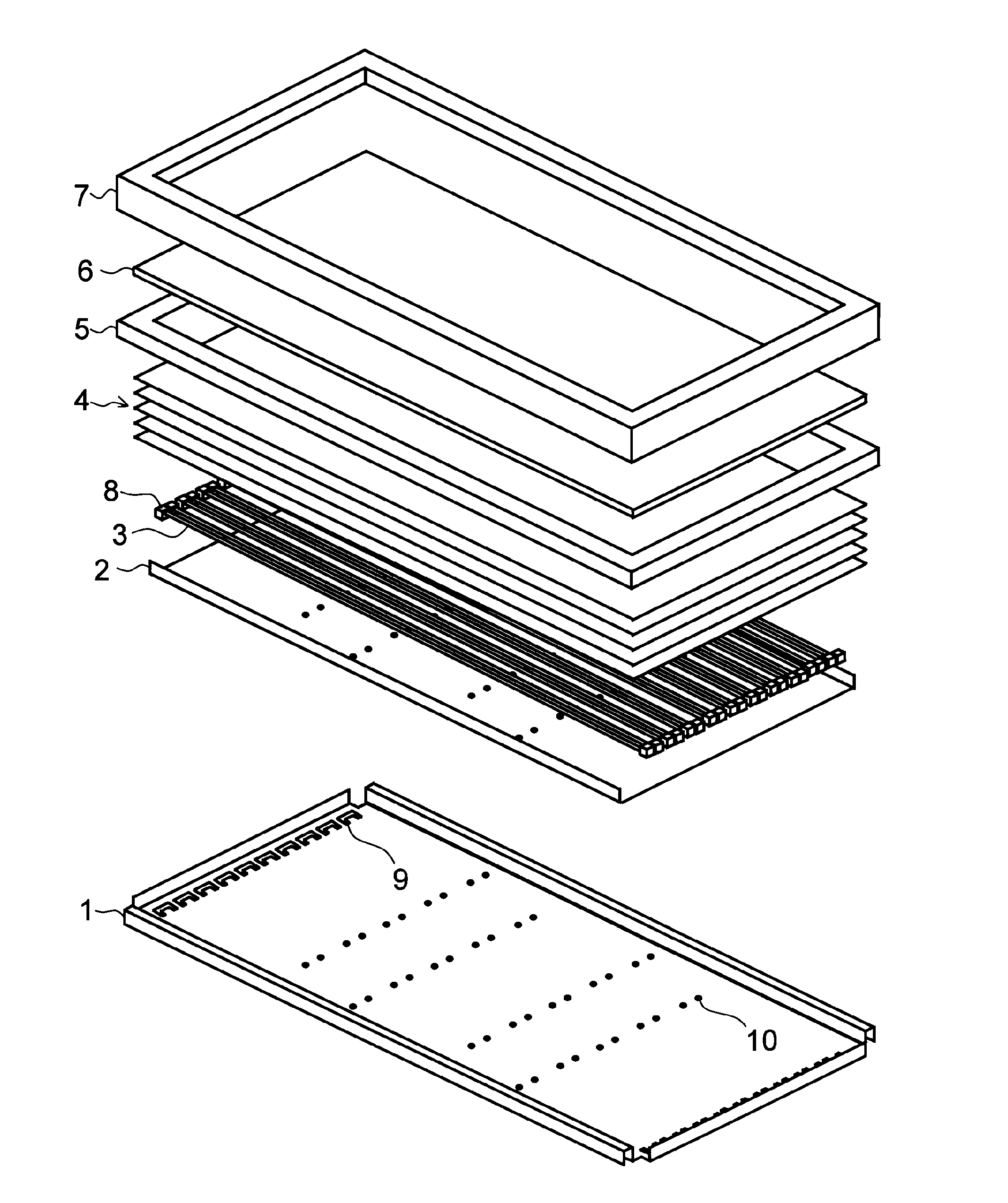 Backlight for liquid crystal display