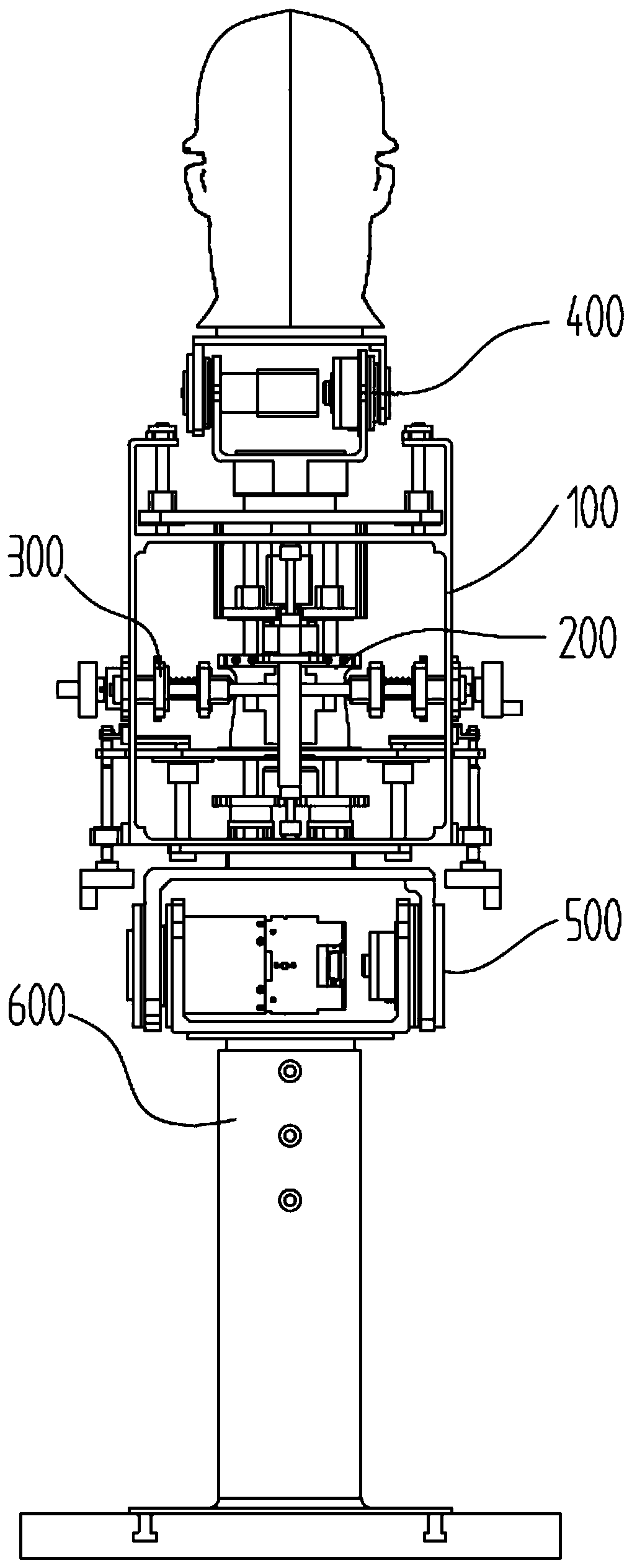 A mechanical simulation device for training spin-lifting technique