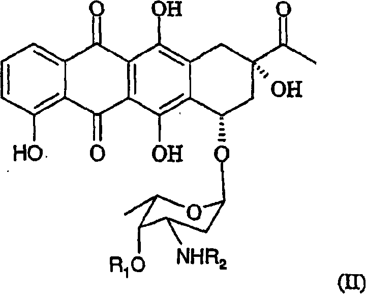 Method of preparing 4-R-substituted 4-demethoxydaunorubicin
