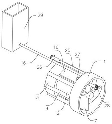 Improved structure of axial-flow type high-temperature smoke exhaust fan