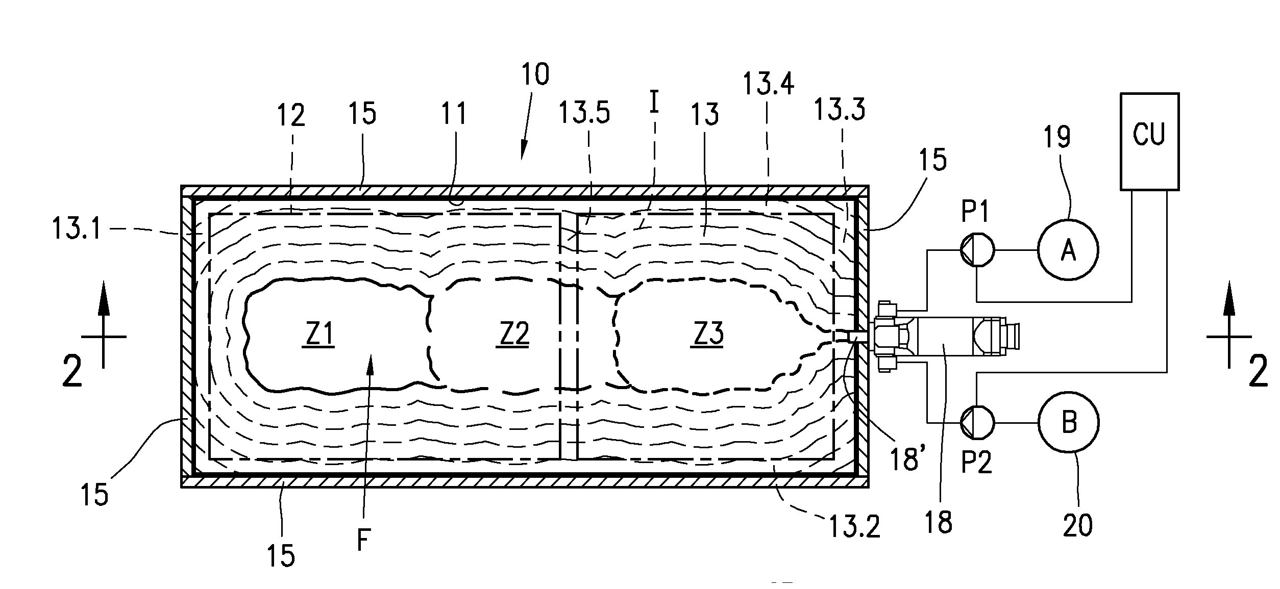 Method and apparatus for feeding a polyurethane mixture into hollow bodies