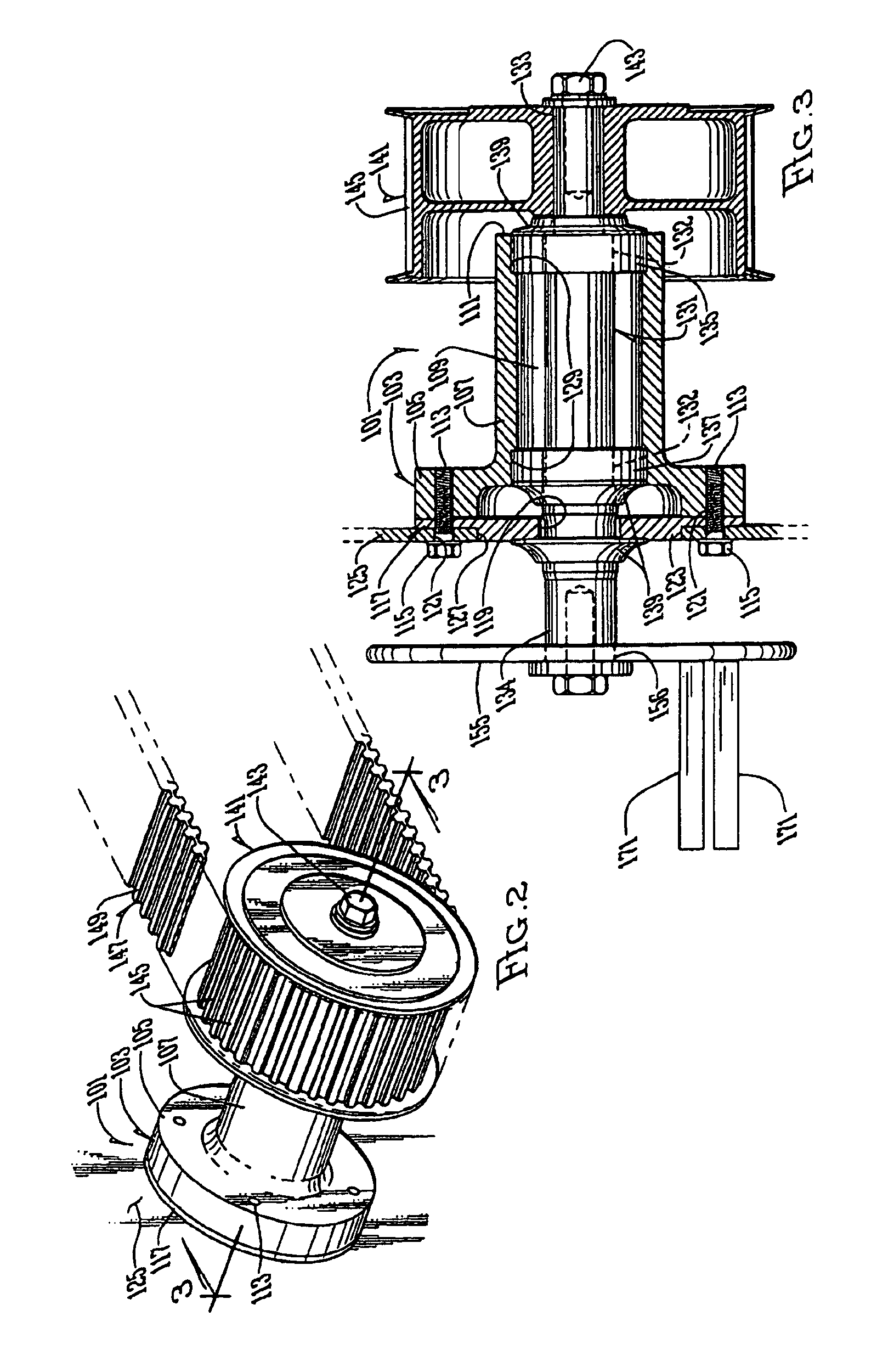 Poultry processing hub and belt assembly