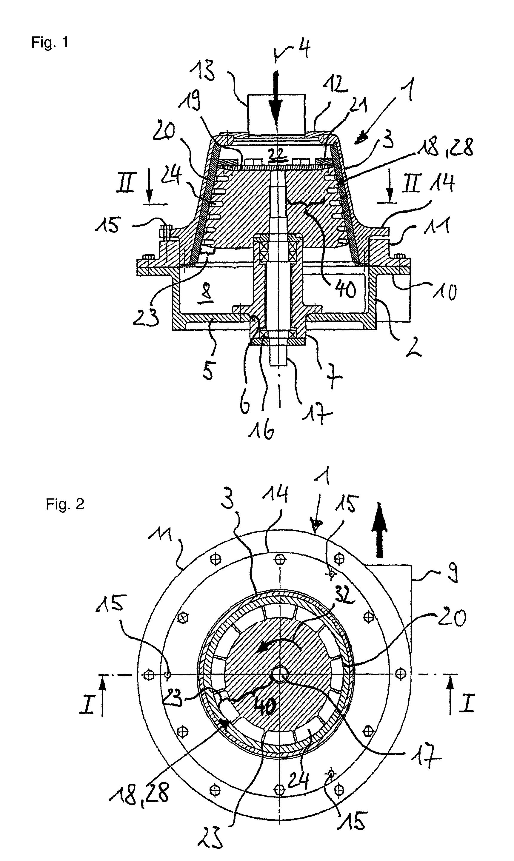 Device for processing feedstock