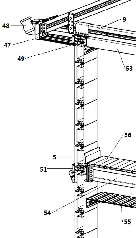 A kind of aluminum alloy house and construction method thereof