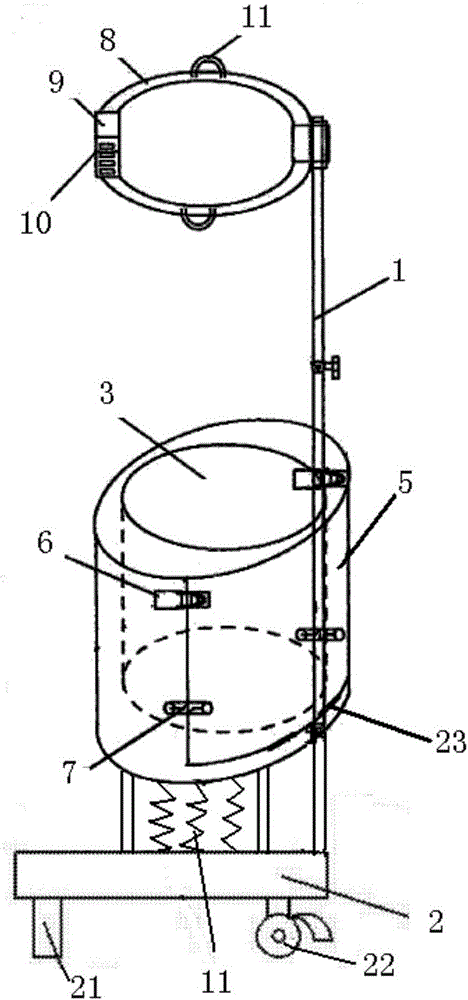 Portable oxygen cylinder bracket