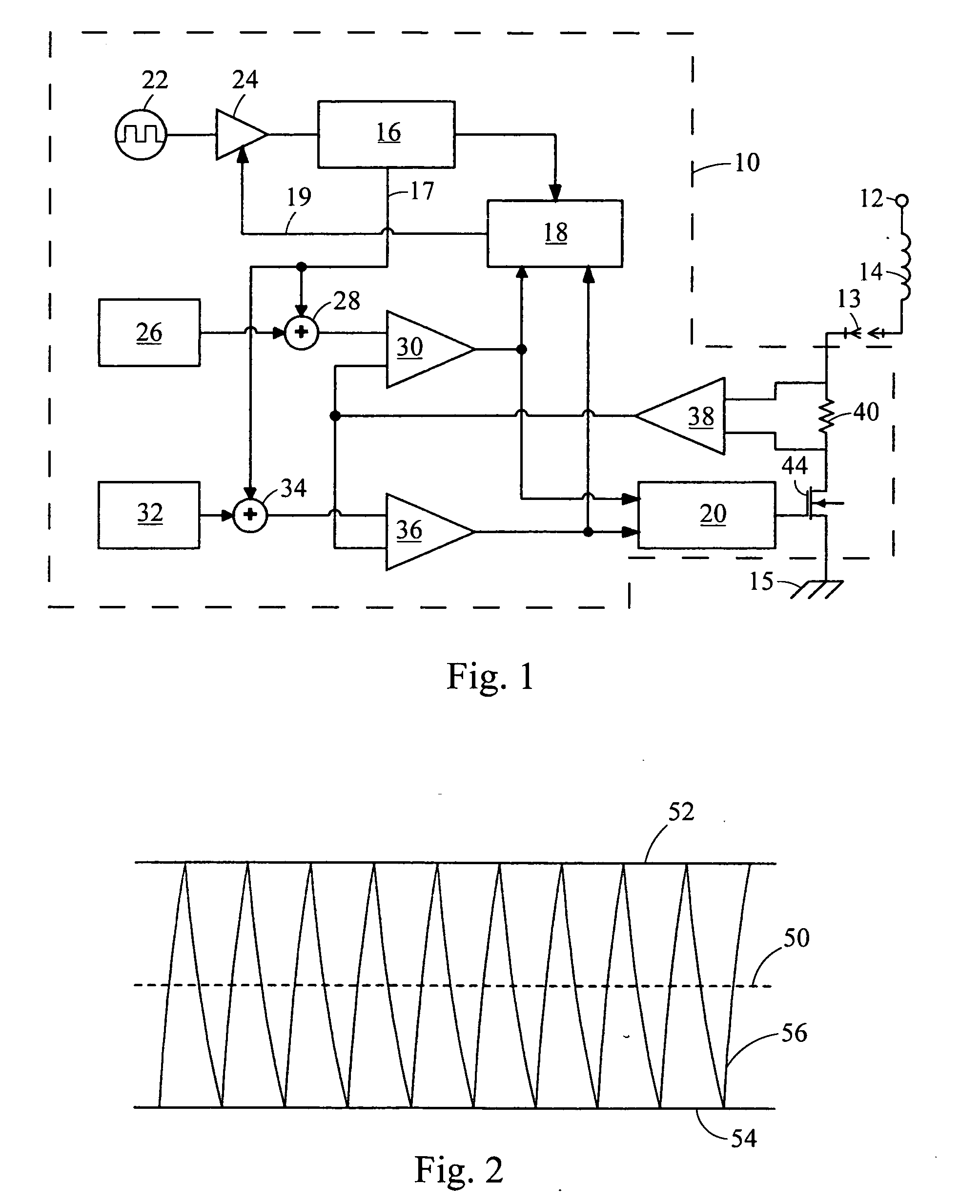 Dither amplitude correction for constant current drivers
