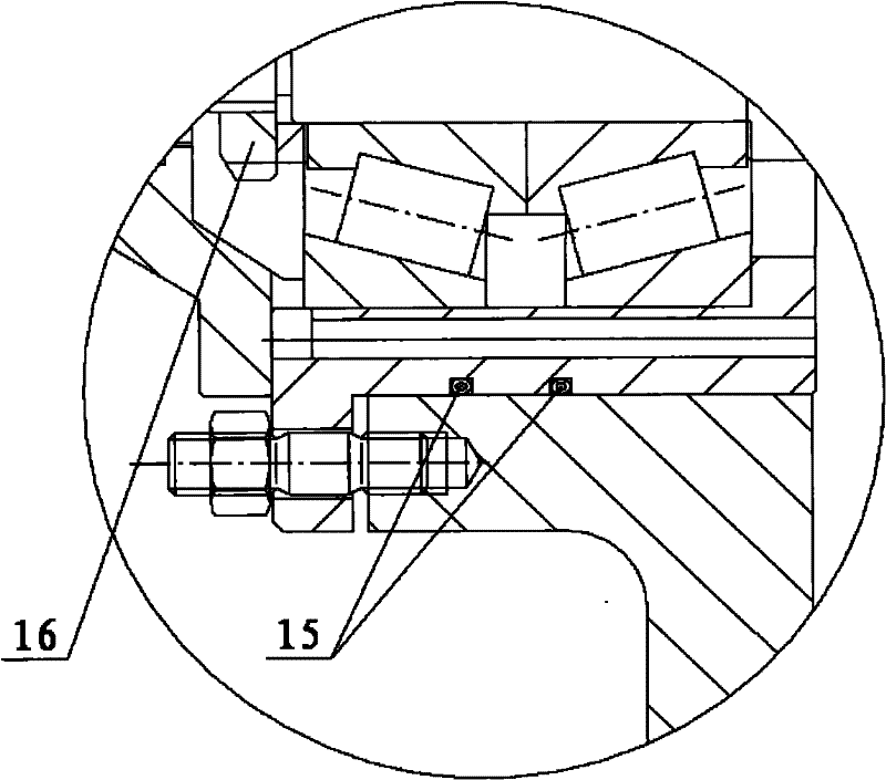 Bearing box of heavy slurry pump and shafting transmission structure thereof