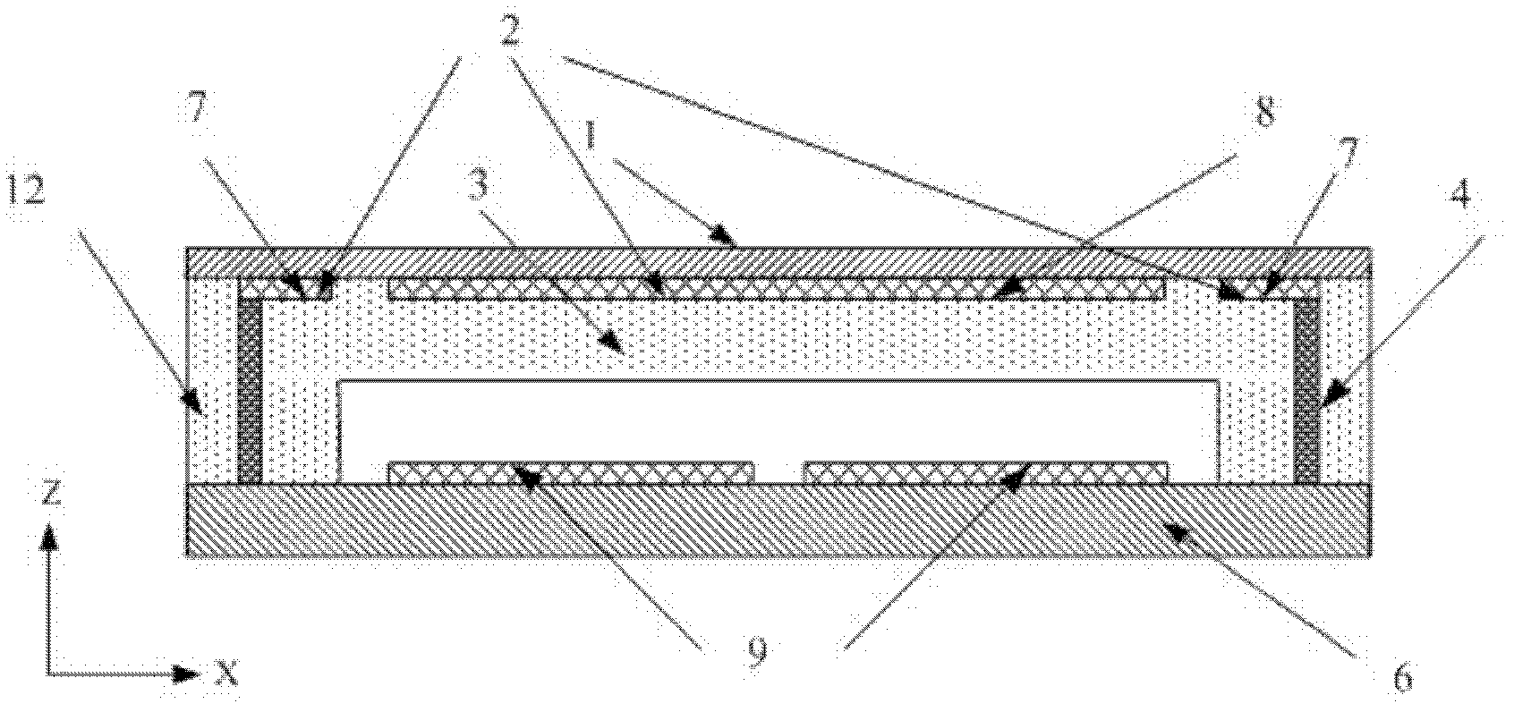 Three-dimensional fluid stress sensor based on flexible MEMS (microelectromechanical system) technology and array thereof