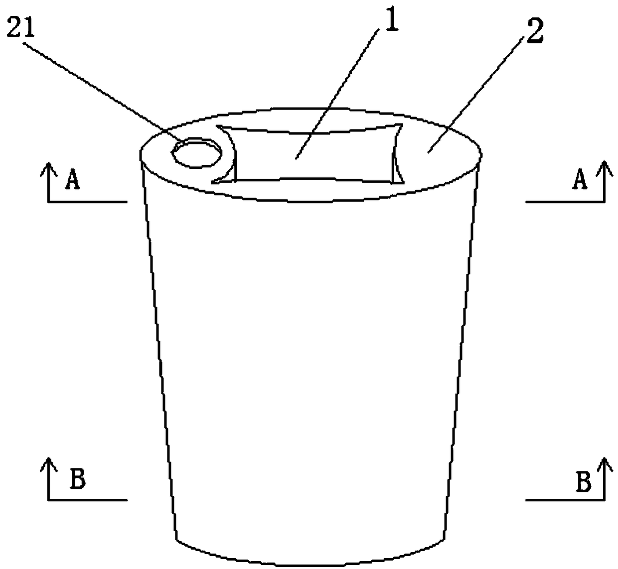 A planting container with a water storage cavity and its permeation irrigation method