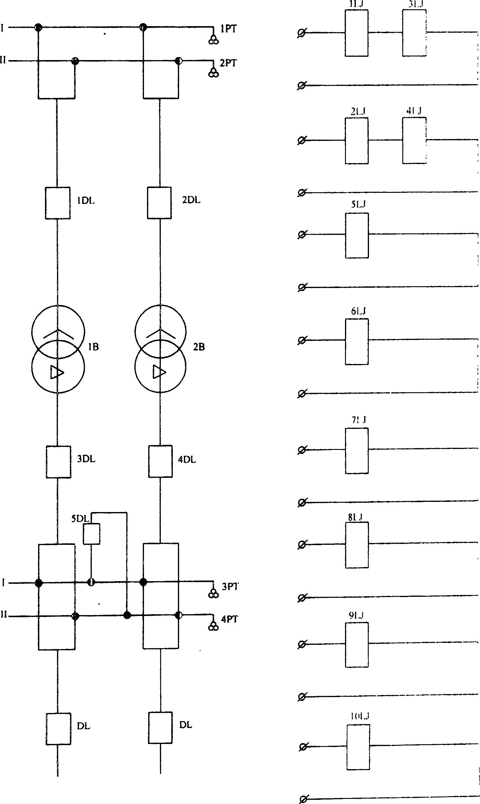 Adaptive master variable, parent connection and connecting line stand-by dispensing device and realizing method