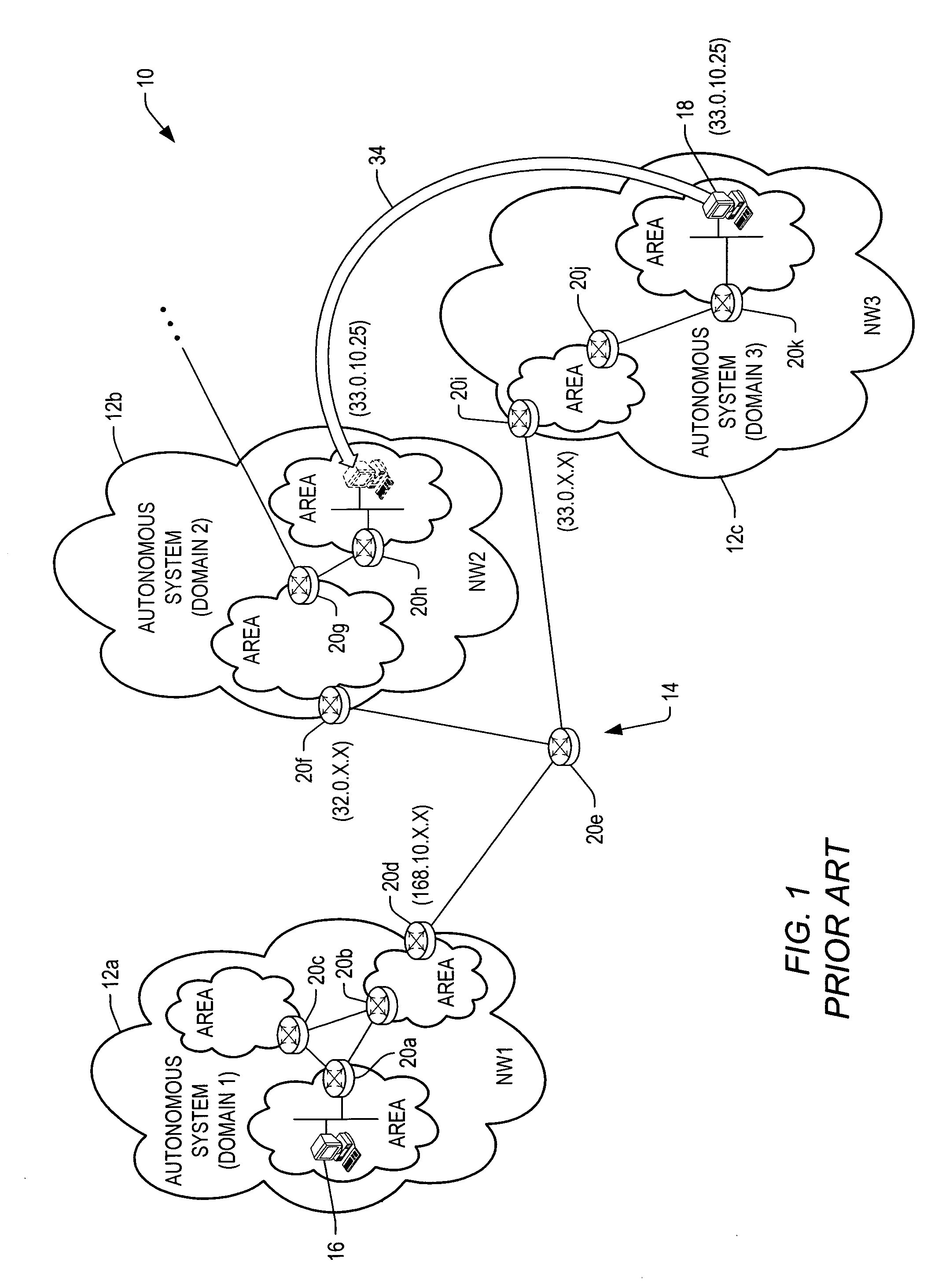 Apparatus, system, and method for routing data to and from a host that is moved from one location on a communication system to another location on the communication system