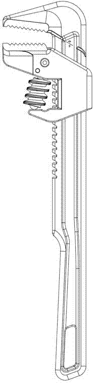Pipe wrench with openness capable of being quickly adjusted