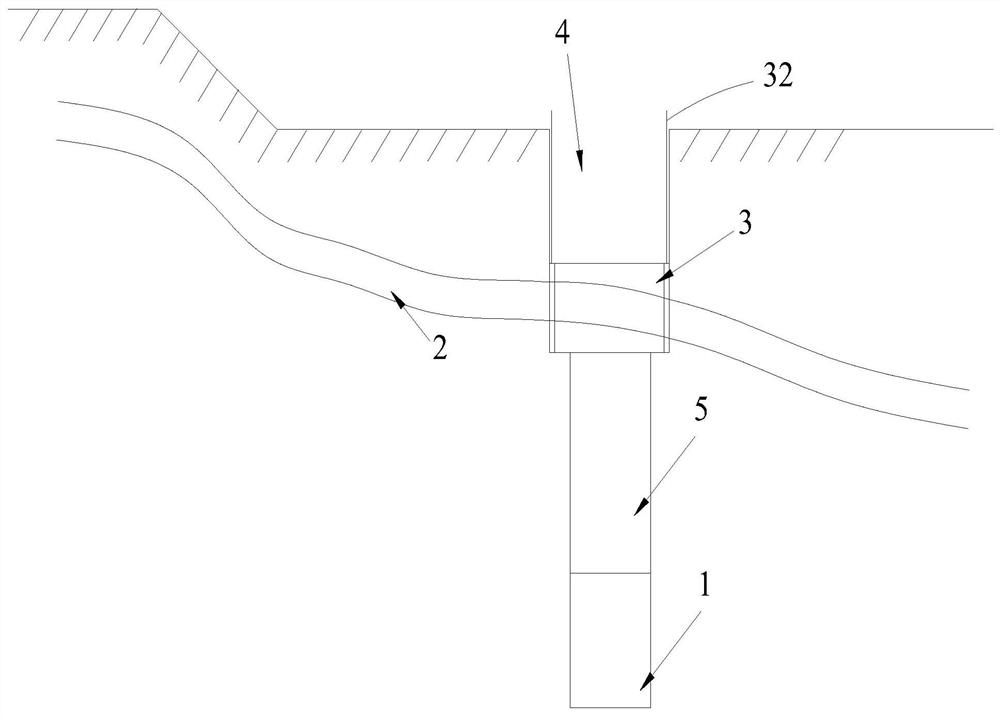 A construction method of bored pile casing in highly pressure-bearing fractured water formation