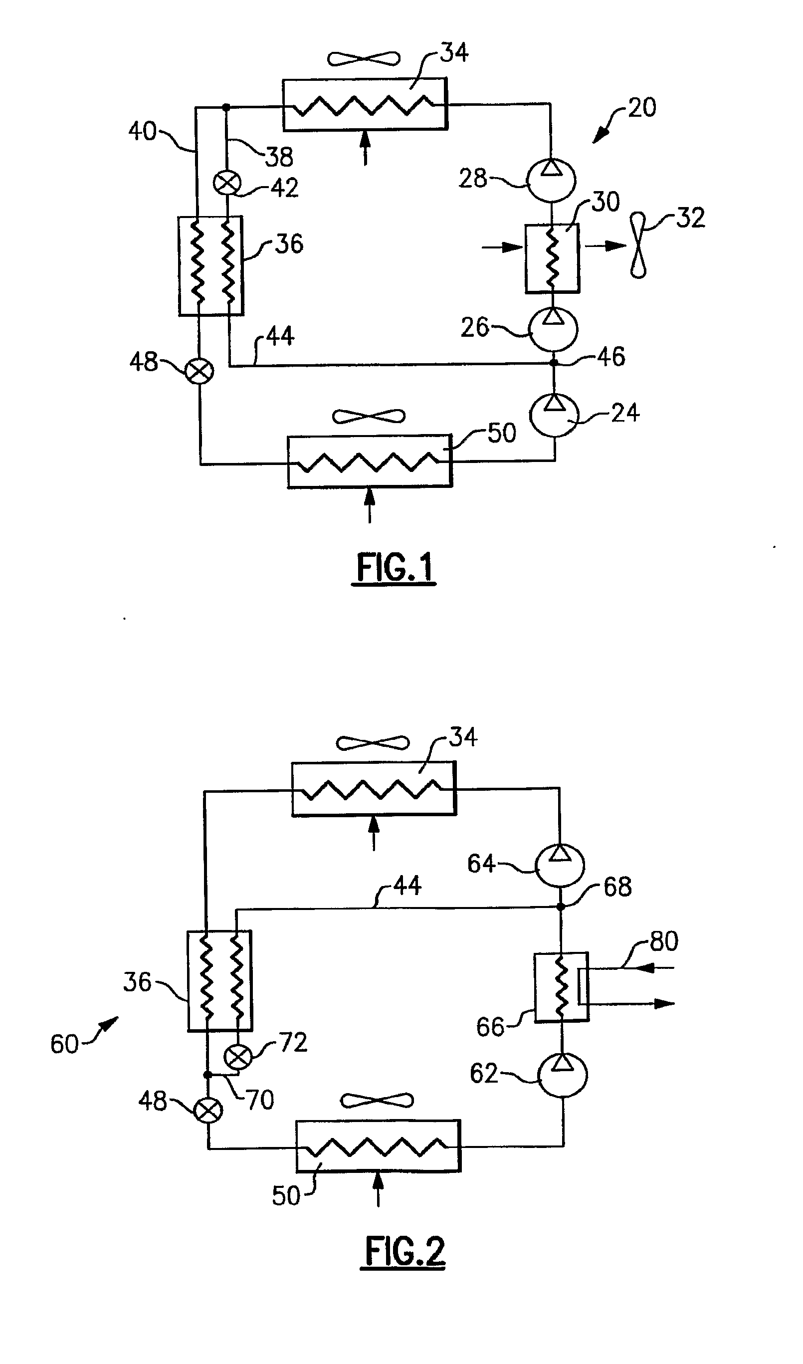 Refrigerant system with economizer, intercooler and multi-stage compressor