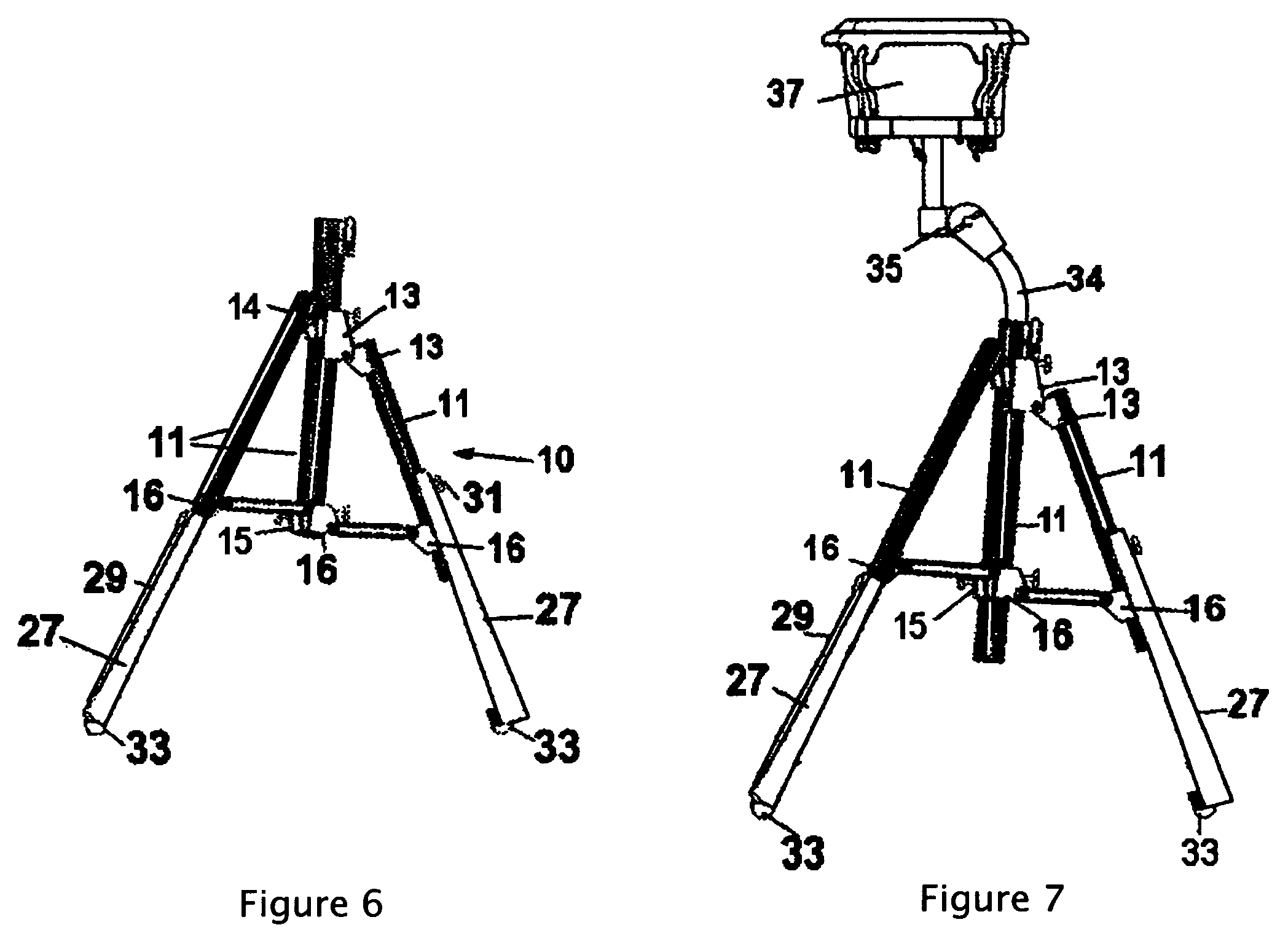 Adjustable tripod stand