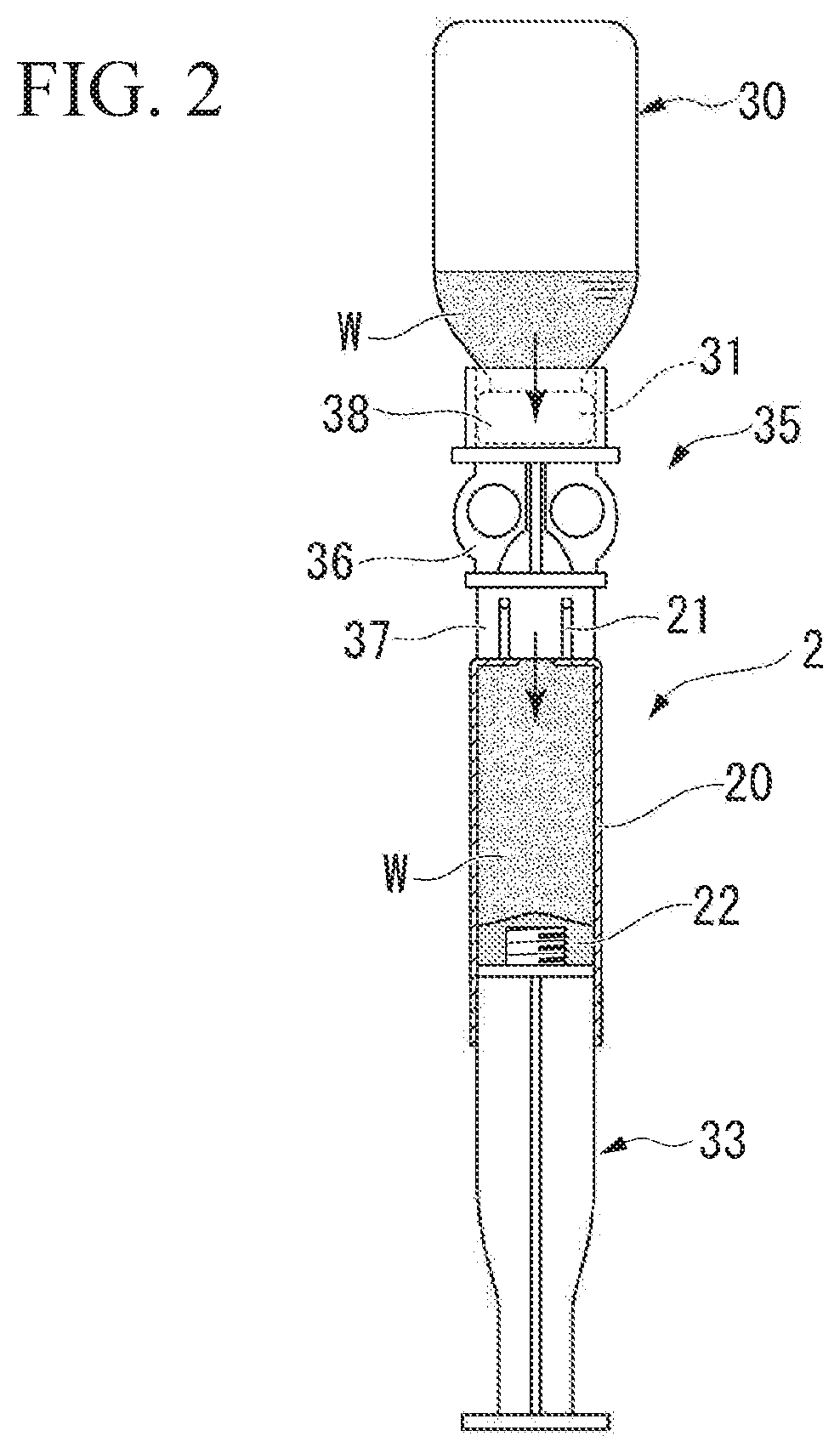 Feeding device and portable dispensing device