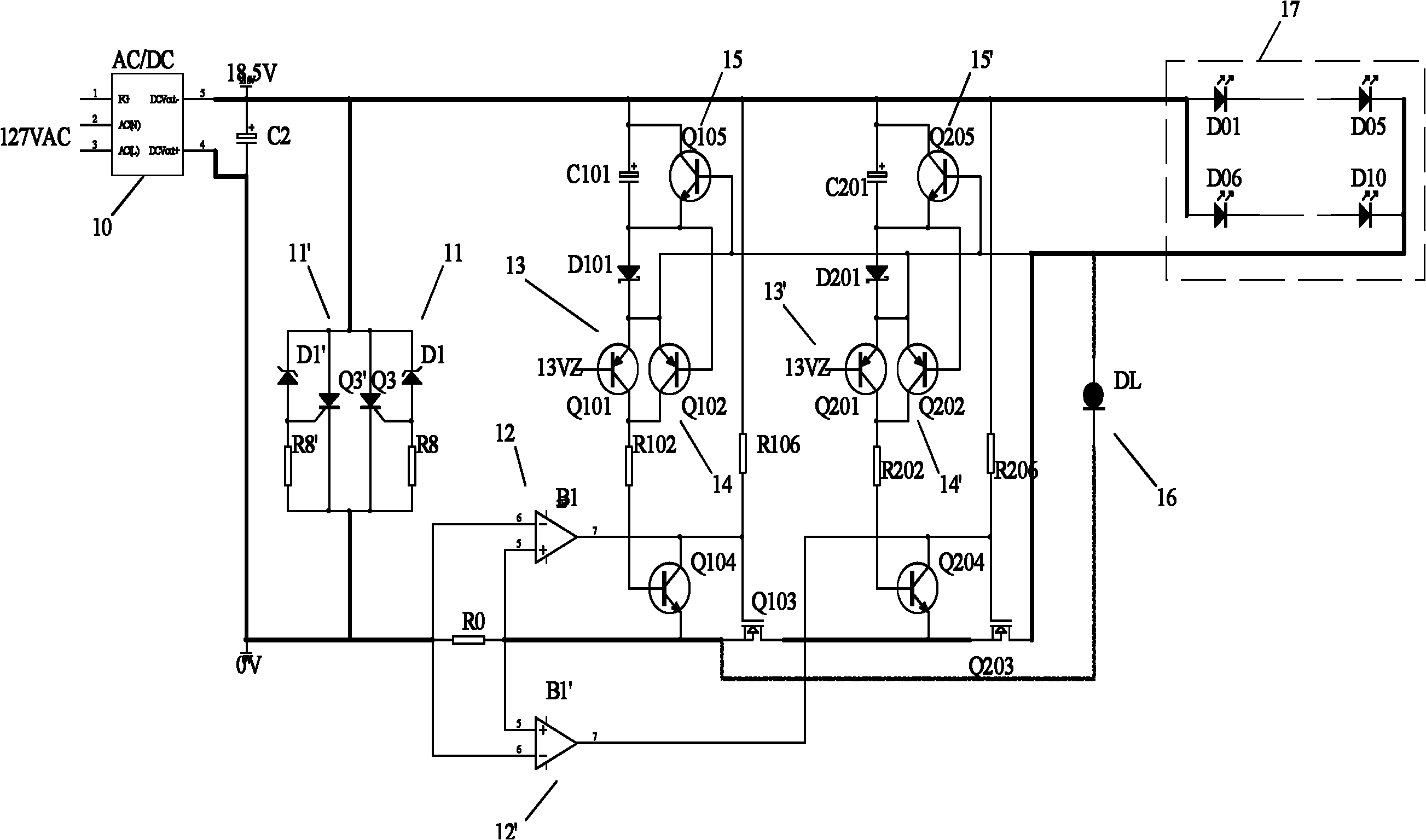 Intrinsically safe power supply with high output power