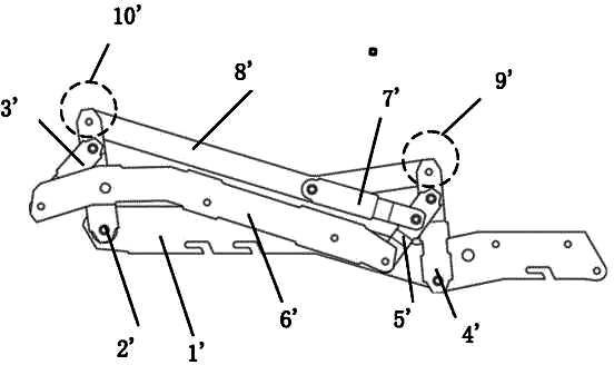 Back linkage mechanism for sofa