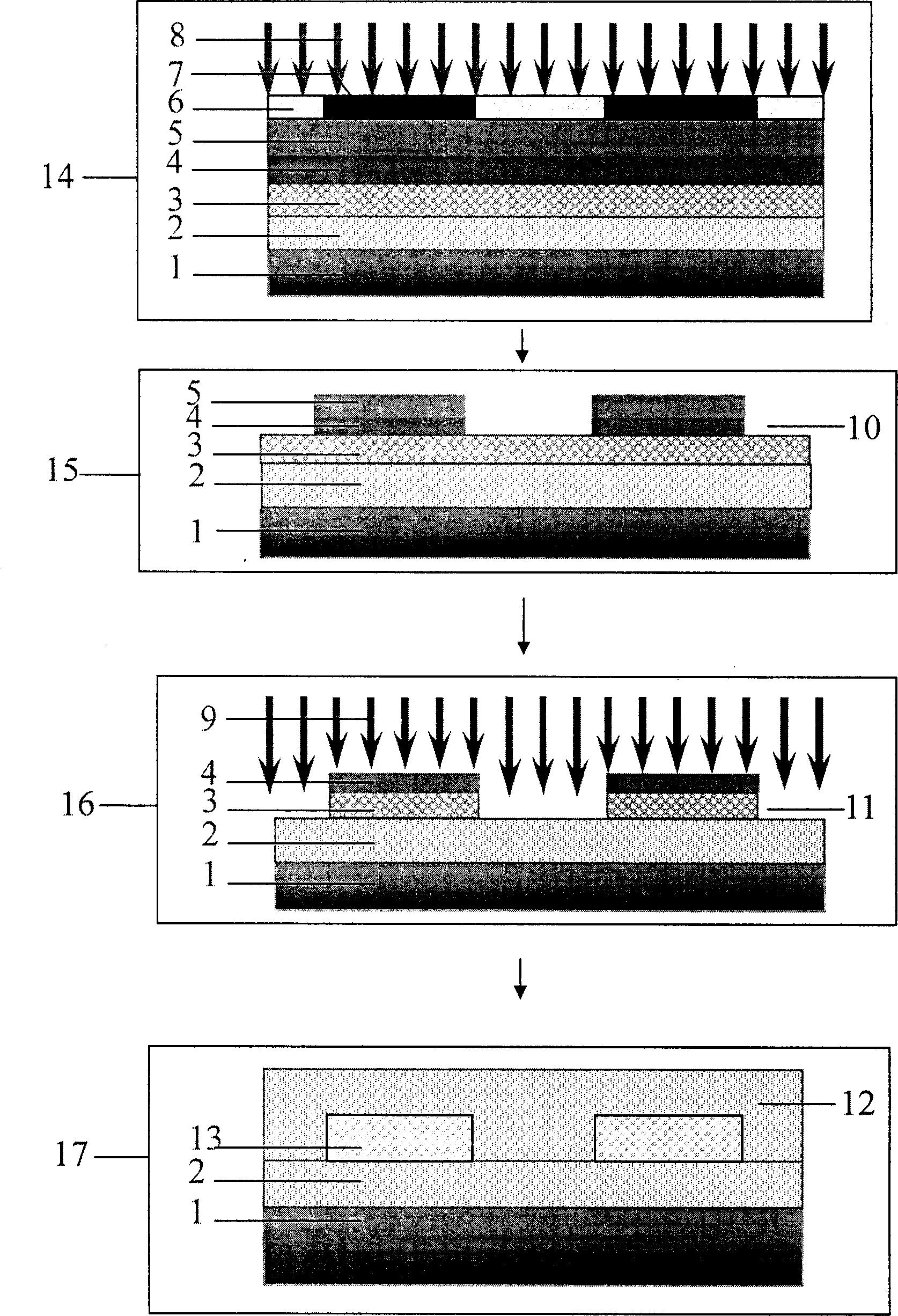 Array waveguide grating of organic polymer and its making process