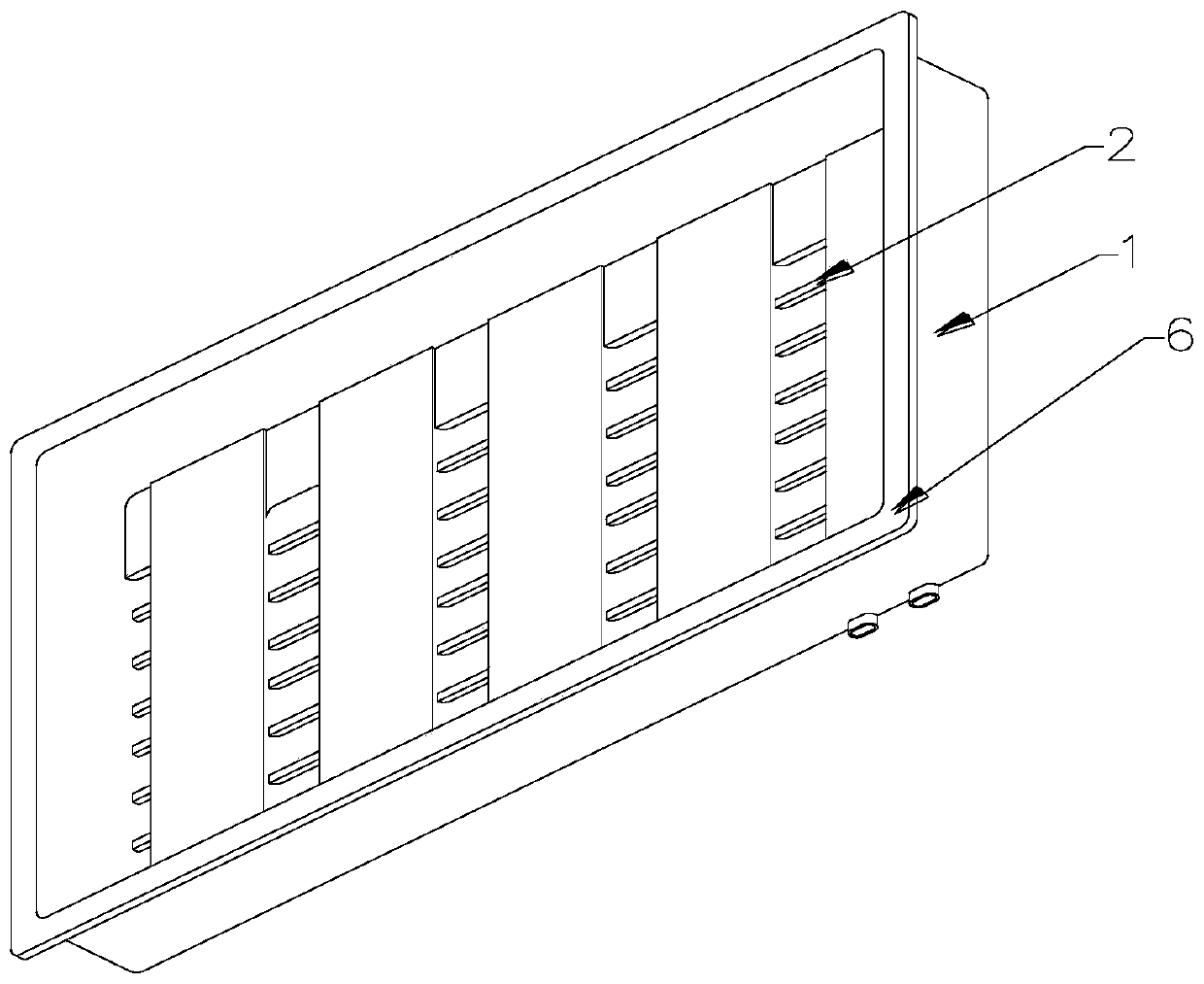 A kind of electric vehicle power battery water cooling box